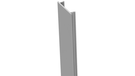 planeo Alumino - post cover strip silver grey 190cm 7x7 and 9x9cm