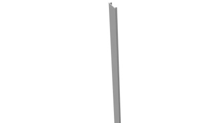 planeo Alumino - post cover strip silver grey 100cm