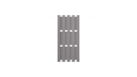 planeo prefabricated fence - upright light grey 84.3 x 180cm