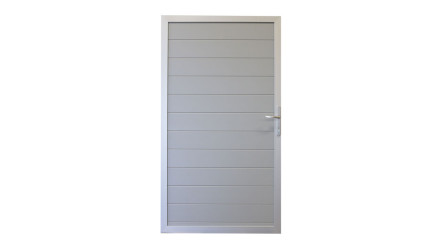 planeo Alumino - universal door silver grey with aluminium frame