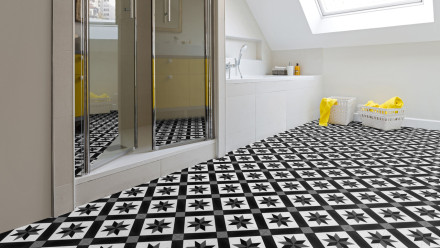 Gerflor CV flooring - PRIMETEX Cordoba Black & White - 2226