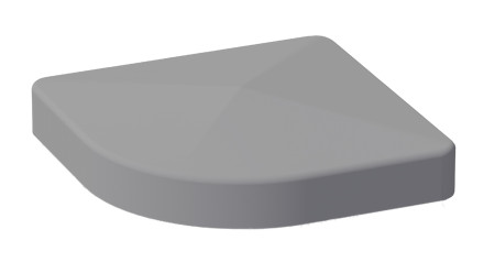 planeo aluminium post cap for variabl. Aluminium corner post silver grey 90 x 90 mm