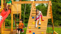 planeo play tower Addition - swing set with climbing wall