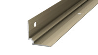 Prinz stair nosing inside angle - 27 x 27 mm - satin stainless steel