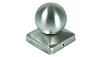 planeo TerraWood - post cap stainless steel ball 9 x 9 cm