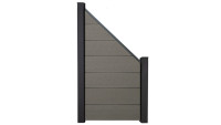 planeo Gardence BPC fence - Grey Bevelled