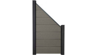 planeo Gardence BPC fence XL - Grey Bevelled
