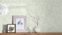 Vinyl wallpaper green vintage flowers & nature Versace 3 973