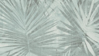 Vinyl Wallpaper Hygge Living Country Style Walls Palm Leaves Blue Green 853