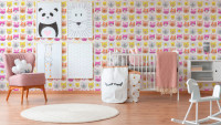 Paper Wallpaper Pink Modern Flowers & Nature Kids Boys & Girls 6 542