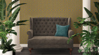 Vinyl Wallpaper Absolutely Chic Architects Paper Retro Yellow Grey Beige 732