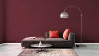 vinyl wallpaper red modern classic plains Jette 5 376