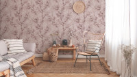 Vinyl wallpaper New Walls Cosy & Relax Livingwalls Vintage Pink White Cream 204