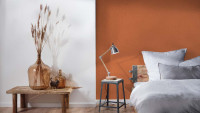 vinyl wallpaper orange modern plains Daniel Hechter 6 214