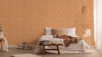 vinyl wallpaper orange modern plains Daniel Hechter 6 251