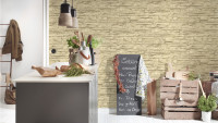 Vinyl wallpaper Best of Wood`n Stone 2nd Edition A.S. Création stone wall beige cream 130