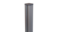 planeo Alumino - aluminium post to set in concrete silver grey DB701 7x7x150cm incl. cap