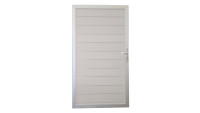 planeo Solid - universal door Bi-Color white with aluminium frame