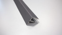 planeo edging strip left /right - dark grey aluminium 2.9m