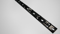 planeo facade clip rail stainless steel black 1.8m