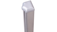 planeo Solid - aluminium universal skirting silver grey 200cm