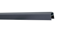 planeo Solid - end profile sloping element in anthracite grey