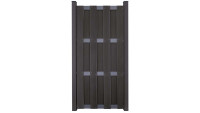 planeo prefabricated fence - upright anthracite 84.3 x 180 cm