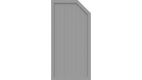 planeo Basic type E right 90 x 180 cm silver grey
