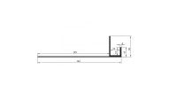 planeo aluminium connection profile - AN 15mm mounting 3000mm length aluminium-natural