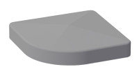 planeo aluminium post cap for variabl. Aluminium corner post silver grey 70 x 70 mm