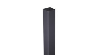 planeo Viento - aluminium goal post specially reinforced for setting in concrete anthracite DB703 240cm incl. cap