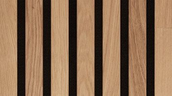 MEISTER acoustic panels Acoustic Sense WOOD pure oak 4311 brushed matt lacquered 2600 x 330 x 13 mm (300011-2600330-04311)
