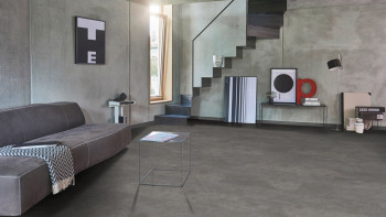 Parador laminate flooring - Trendtime 5 concrete dark grey stone texture Minifase