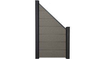planeo Gardence BPC fence XL - Grey Bevelled
