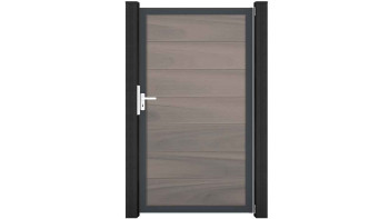 planeo Solid Grande - universal door Bi-Color co-ex with anthracite aluminium frame 180x150x4cm