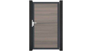 planeo Solid - universal door Bi-Color co-ex with anthracite aluminium frame 150x180x4cm