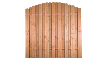 planeo TerraWood - ECO privacy fence Douglas fir 180 x 180 cm curved