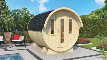 planeo sauna barrel 330 de luxe