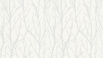 Vinyl wallpaper white modern vintage flowers & nature Meistervlies 2020 114
