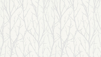 Vinyl wallpaper white modern vintage flowers & nature Meistervlies 2020 114