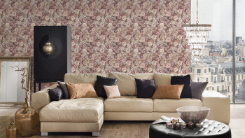 Vinyl wallpaper pink retro flowers & nature style guide Jung 2021 222