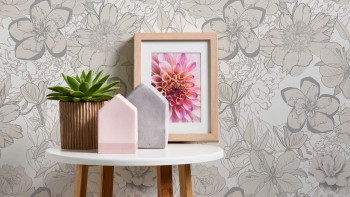 Paper Wallpaper Urban Flowers & Nature Classic Beige 981