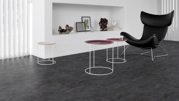 Gerflor vinyl flooring - Senso Natural Night Slate - tile look bevelled self-adhesive