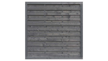 planeo TerraWood - PRIME Sealed fence dark grey pine 180 x 180 cm
