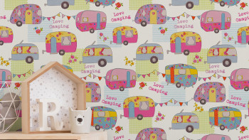 Paper wallpaper colourful KidsModern Kids Flowers & Nature Boys & Girls 6 453