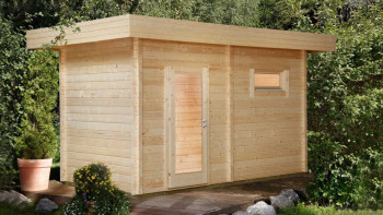 planeo sauna house de luxe Mikko 70 natural finish