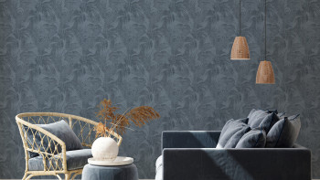 Vinyl Wallpaper New Walls Cosy & Relax Living Country Style Walls Blue 965