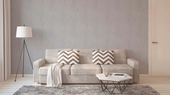 vinyl wallpaper grey modern flowers & nature New Elegance 534