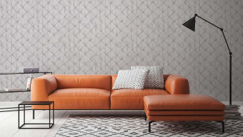 vinyl wallcovering textured wallpaper grey modern classic stripes industrial 422