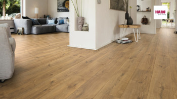 Haro Laminate Flooring Tritty 100 Gran Via 4V Oak Portland natural authentic Full Plank